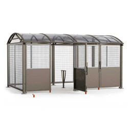 Abri cycles avec appui vélos Lisbonne gris Procity