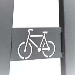 Appui vélo pour collectivités avec signalétique intégrée