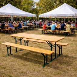 table et bancs brasserie tubulaire
