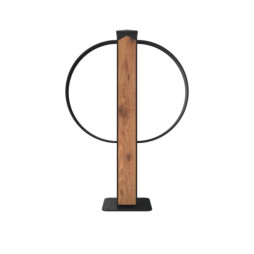 Arceau pour 2 cycles, acier gris anthracite et HPL coloris pin Tyrol