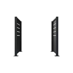 Cache conteneur métallique gris anthracite, 2 pans