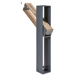 Cendrier urbain basculant, vidage simplifié