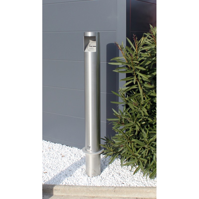 Cendrier extérieur en inox de mobilier urbain, cendrier extérieur