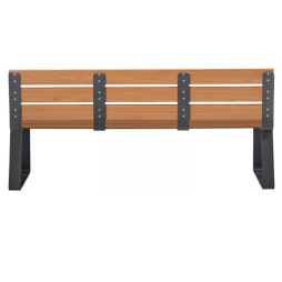 Banc collectivité structure en acier traité, coloris gris anthracite