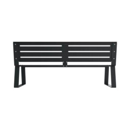 Banc collectivité métallique finition ajouré gris 7016