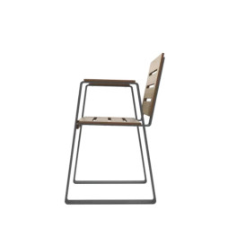 Banc public 1 place structure acier anthracite