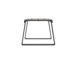 Strucute métallique gris anthracite de l'assise individuelle