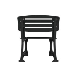 Fauteuil de ville en acier et fonte anthracite