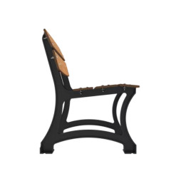 Fauteuil de ville HPL et fonte