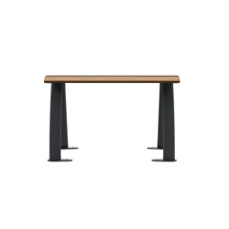 Banquette individuelle piétement acier gris anthracite