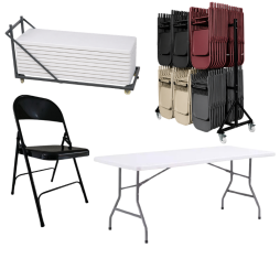 Lot mobilier intérieur pour salle des fêtes