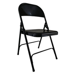 Chaise pliante noire