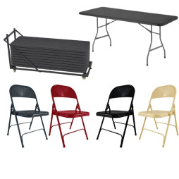 Lot de mobilier intérieur pour salles des fêtes