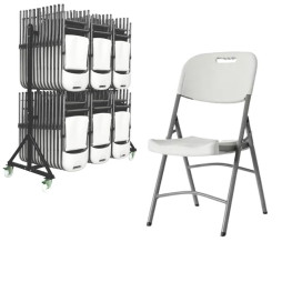 Lot de chaise pliante polypro