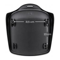 Point de fixation pour la coque de chaise