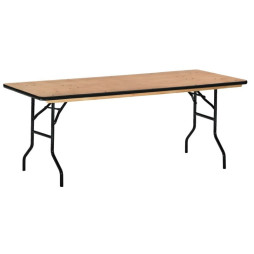 Table pliante salle des fêtes en bois