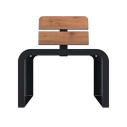 Fauteuil de ville en acier et compact HPL pin Tyrol