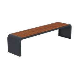 Banquette en HPL effet lames pin Tyrol