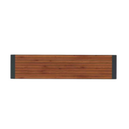 Assise en HPL effet lames pin Tyrol de la banquette urbaine