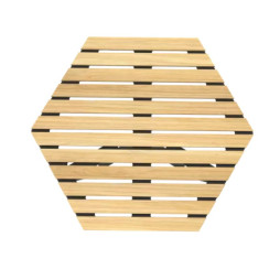 Plateau en lames de bois certifié de la table basse