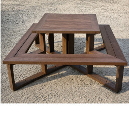 Table picnic en plastique recyclé