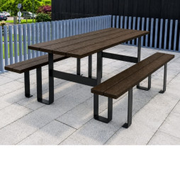 Table de picnic moderne en plastique recyclé