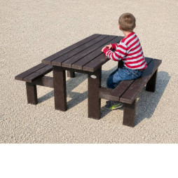 Table de pique-nique pour enfant en plastique recyclé