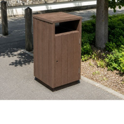 Poubelle de ville en plastique recyclé