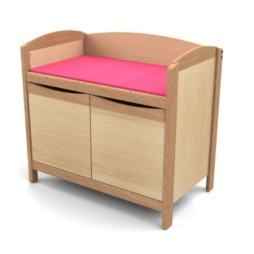 Meuble d'accueil pour crèche avec matelas de change