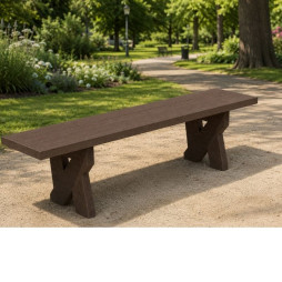 Banquette de ville en plastique recyclé