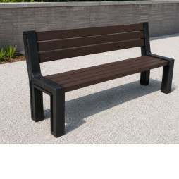 Banc urbain en plastique recyclé