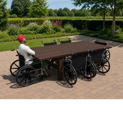 Table de picnic en plastique recyclé