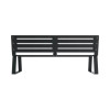 Banc collectivité métallique finition ajouré gris 7016