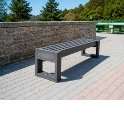 Banquette publique plastique recyclé Boréal