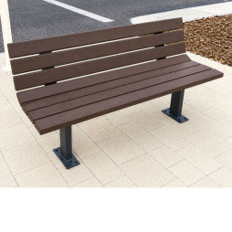 Banc de ville en plastique recyclé