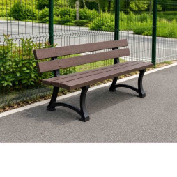 Banc de jardin en plastique recyclé