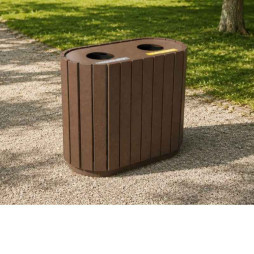 Poubelle extérieure pour le tri sélectif