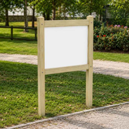 Planimètre en bois pour affichage extérieur