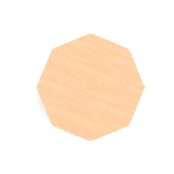 Plateau octogonal en hêtre de la table petite enfance