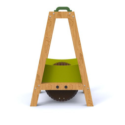 Agrès de marche en bois et polyéthylène pour enfants