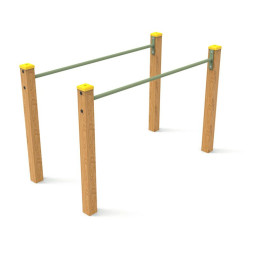Barres parallèles pour aires de jeux extérieur
