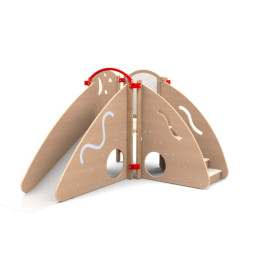 Module de motricité crèche modèle d'angle coloris hêtre
