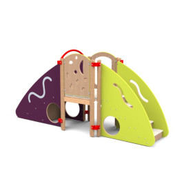 Espace de motricité pour enfant coloris prune et vert