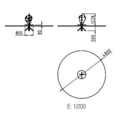 Dimensions du tourniquet jeux extérieur
