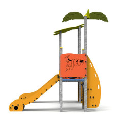 Structure de jeux extérieur enfant avec panneaux ludiques