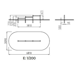 Dimensions de l'agrès sportif aires de jeux
