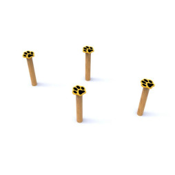 Plots saute-mouton pour aire de jeu extérieure