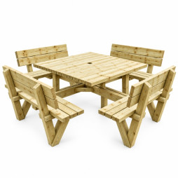 table en bois avec bancs table en bois avec bancs