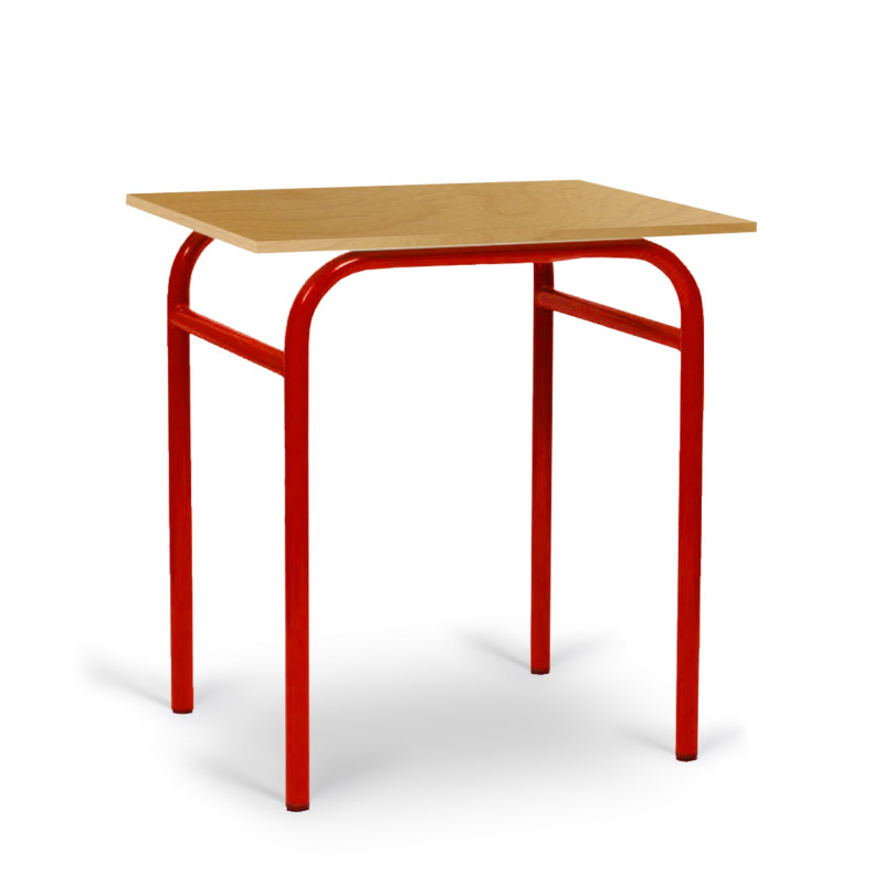 Table d'écolier 1 place, table d'écolier 70x50 cm, bureau d'écolier en
