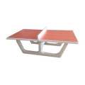 table de ping- pong rouge en béton rondo